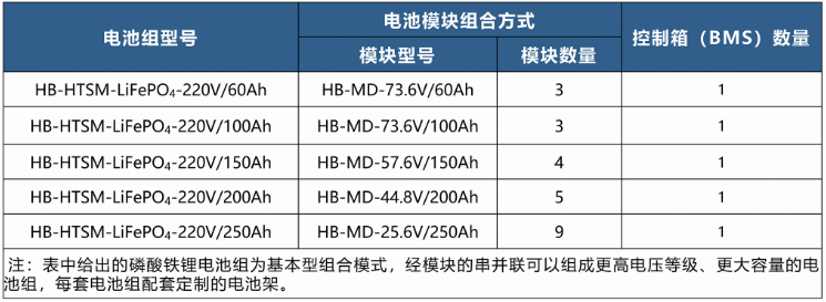 HB-HTSM系列高溫保磁磷酸鐵鋰電池產(chǎn)品選型